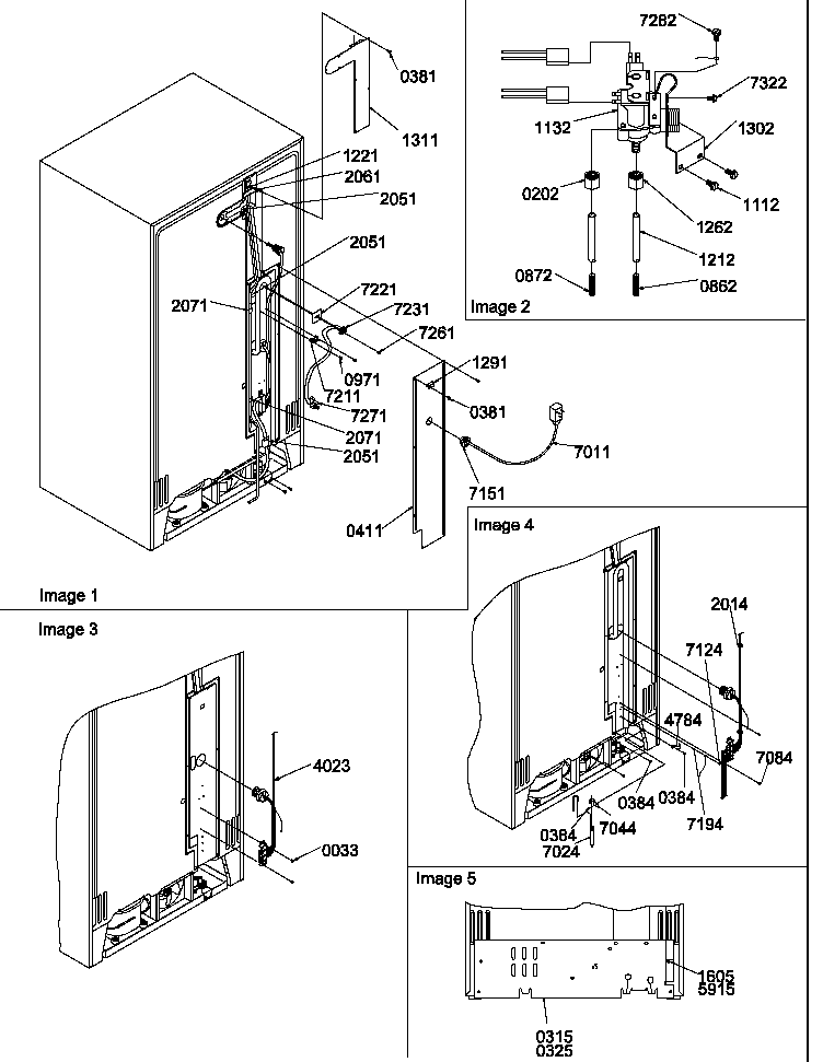 Amana SBDE520SW-P1185202WW cabinet back diagram