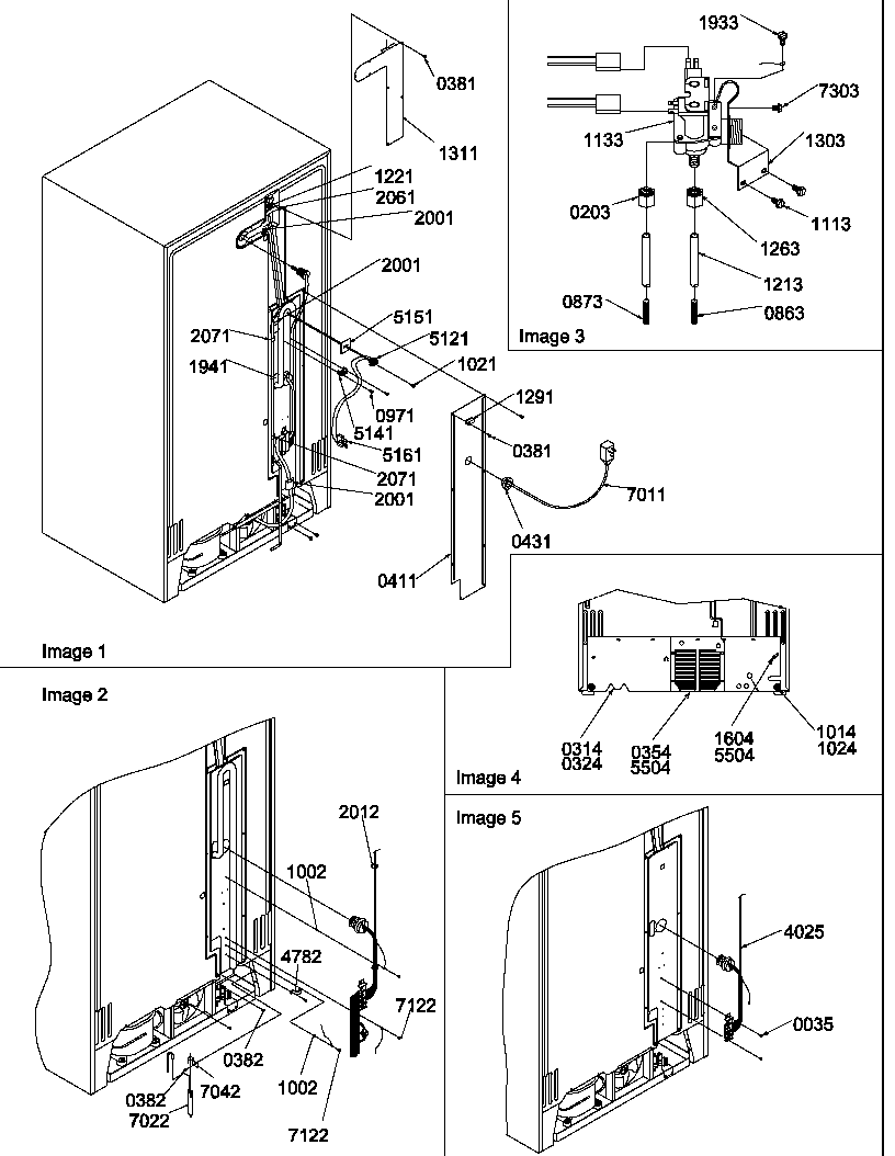 Amana SRDE327S3L-P1184906WL cabinet back diagram