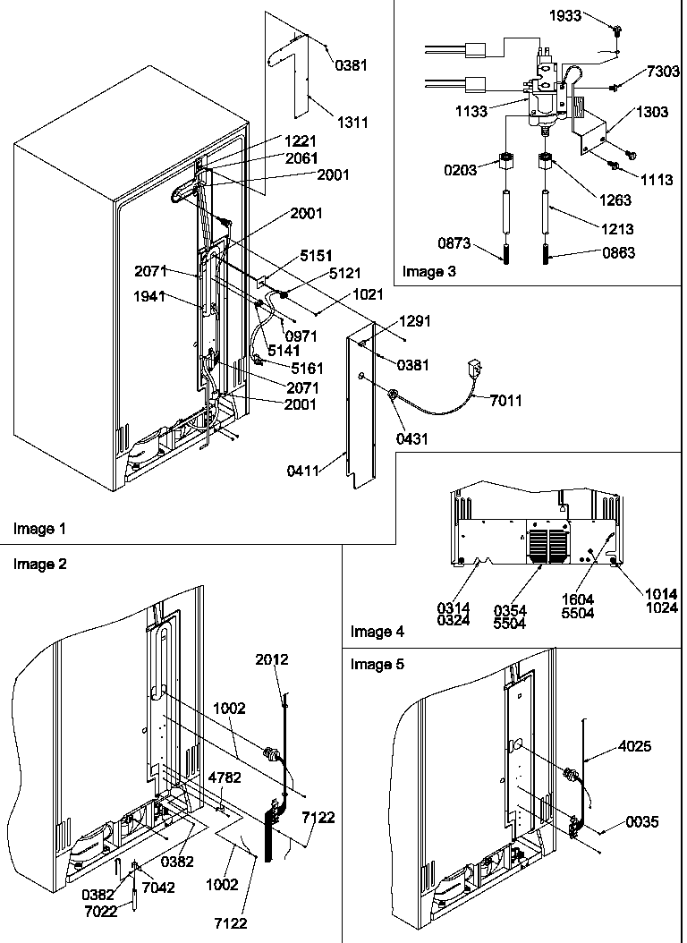 Amana SRD325S5L-P1199402WL cabinet back diagram