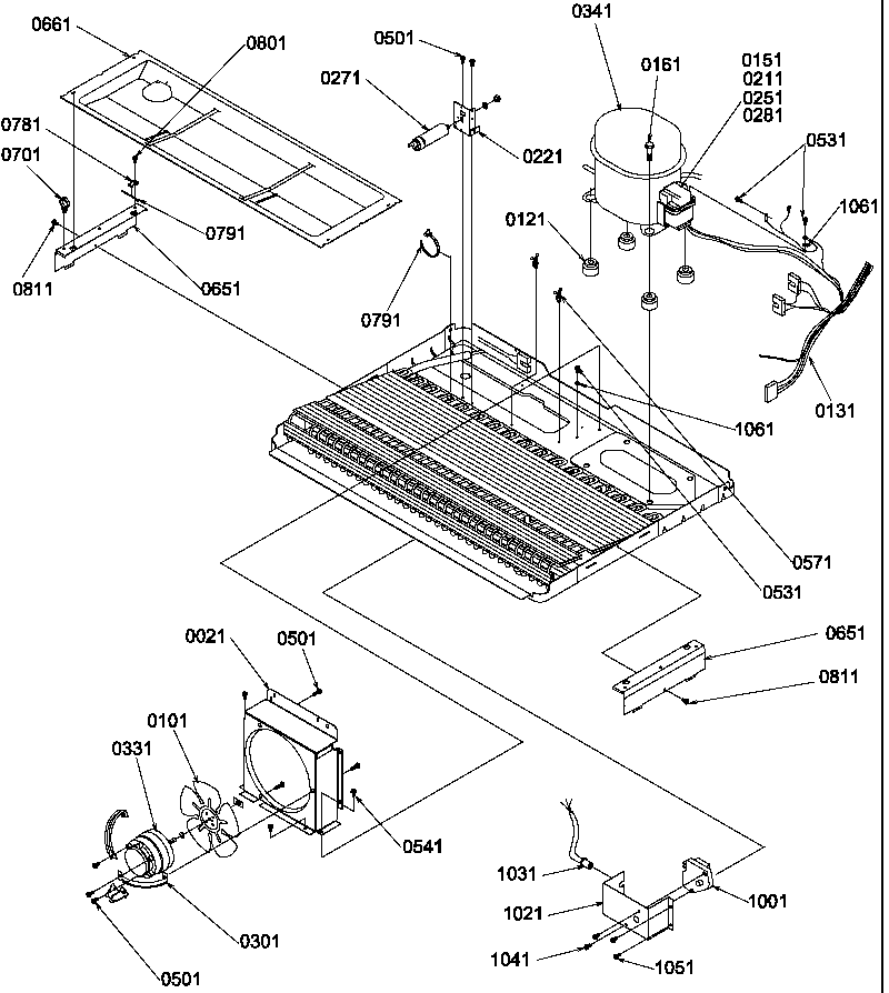 Amana SRD325S5L-P1199402WL machine compartment diagram