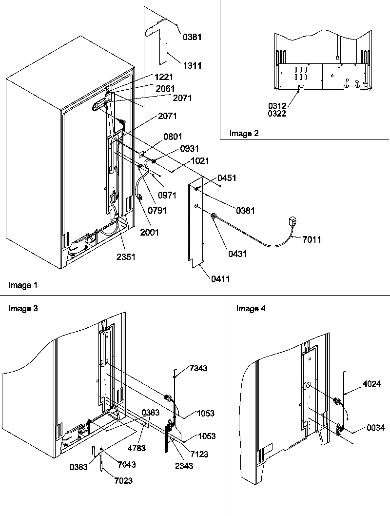 Amana SR520SW-P1183002WW cabinet back diagram