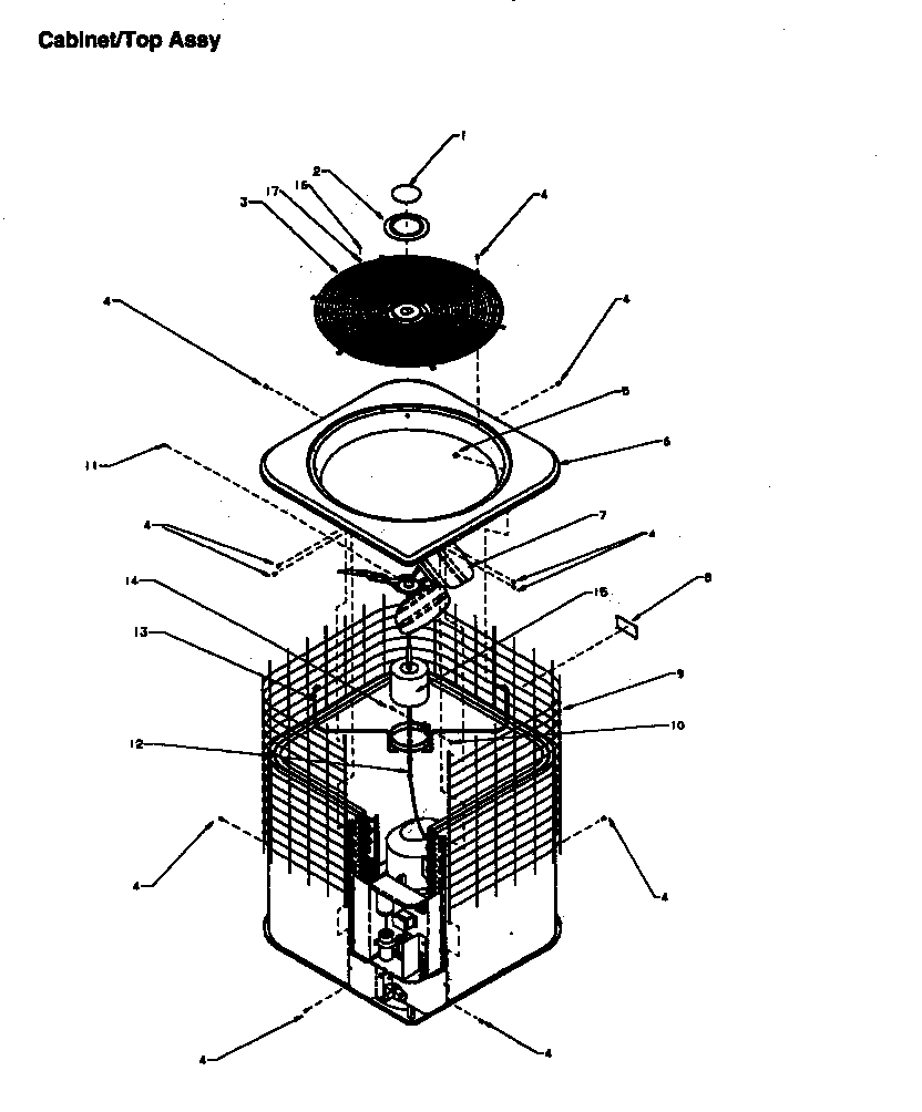 Amana RHA42A2A/P1180206C cabinet/top assy diagram