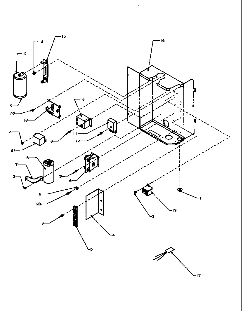 Amana RHA42A2A/P1180206C control box assy diagram