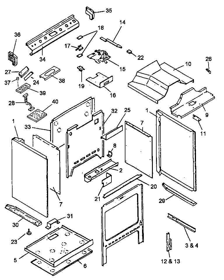 Caloric RST382U-P1141220NK cabinet diagram