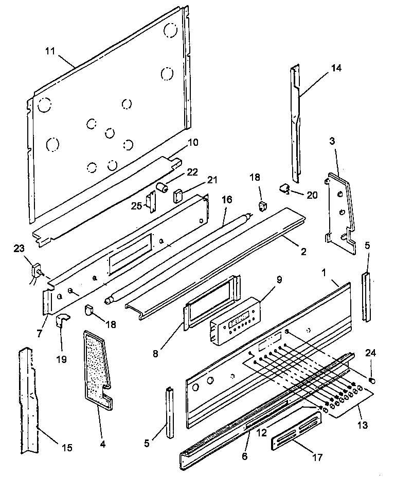 Caloric RST382U-P1141220NK backguard--see notes for specific models (rst382u/p1141220nk) (rst382u/p1141228nk) (rst388u/p1141221nww) (rst388u/p1141229nww) (rst388u/p1141246nww) diagram
