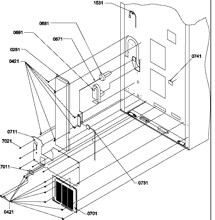 Amana BR22S6L-P1196706WL cabinet back diagram