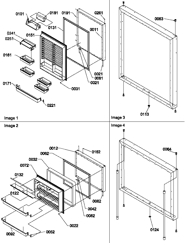 Amana BR22S6L-P1196706WL door assemblies diagram