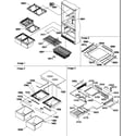 Amana BX20S5W-P1196508WW shelving assemblies diagram