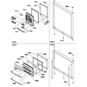 Amana BX20S5W-P1196508WW door assemblies diagram