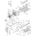 Amana BX20S5W-P1196508WW ice maker assembly & parts diagram