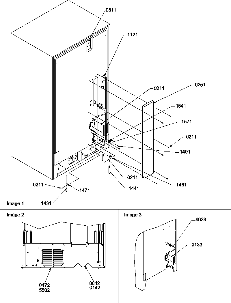 Amana SS21SL-P1193802WL cabinet back diagram