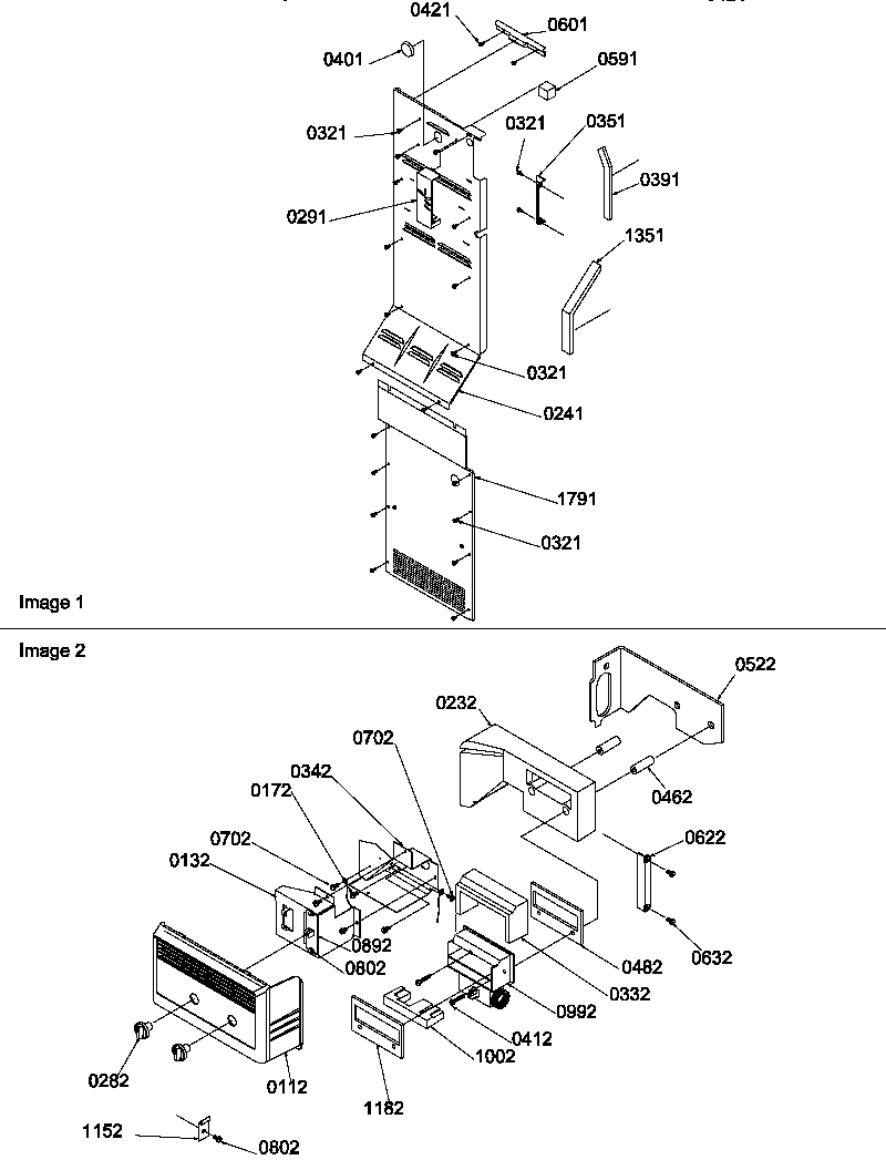 Amana SS21SL-P1193802WL control assy diagram