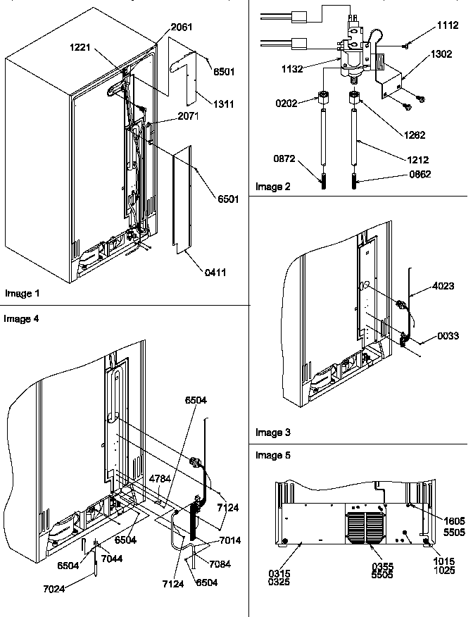 Amana SPD25TW-P1303505WW cabinet back diagram