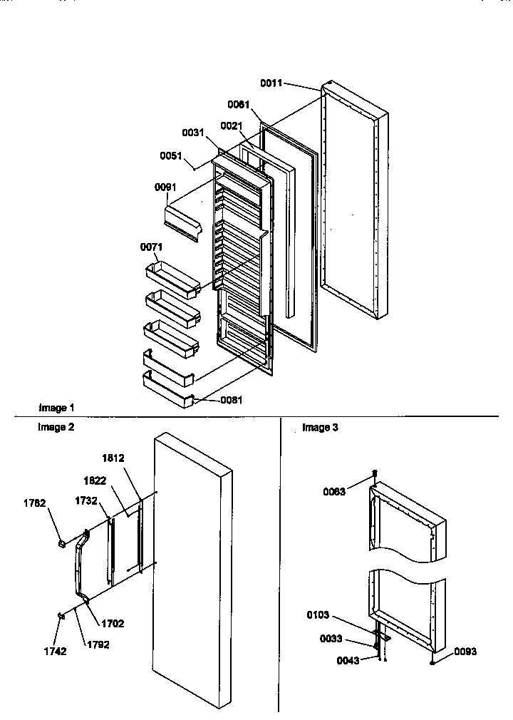 Amana SMD21TBW-P1193914WW refrigerator door diagram