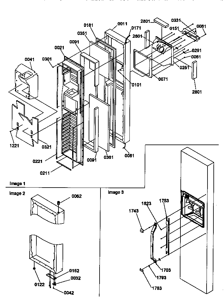 Amana SMD21TBW-P1193914WW freezer door diagram