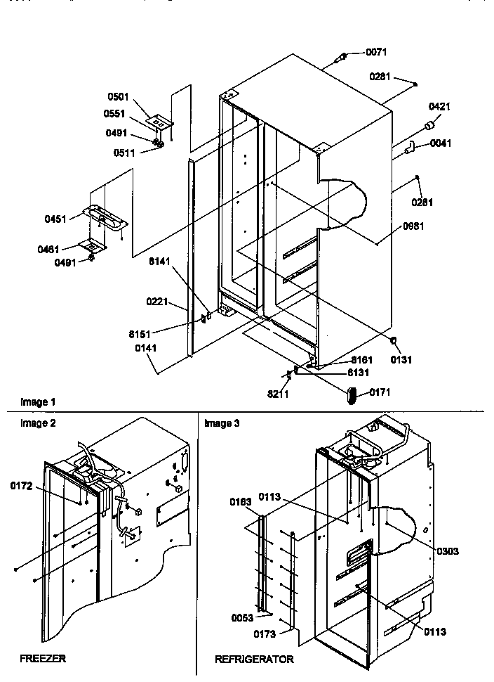 Amana SMD21TBW-P1193914WW cabinet parts diagram
