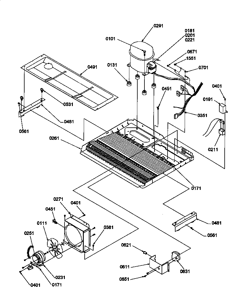 Amana SMD21TBW-P1193914WW machine compartment diagram