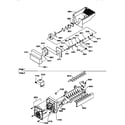 Amana SMD21TBW-P1193911WW ice bucket auger and ice maker parts diagram