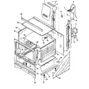 Caloric RLN385UW/P1143501NW cabinet assembly diagram