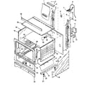 Caloric RLN383UW/P1143146NW cabinet assembly diagram