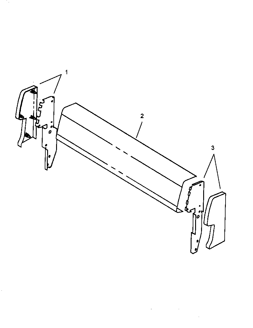 Caloric RLN345UW/P1143141NW backguard assembly diagram