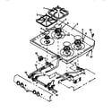 Caloric RSF3300W-P1141265N sealed burner diagram