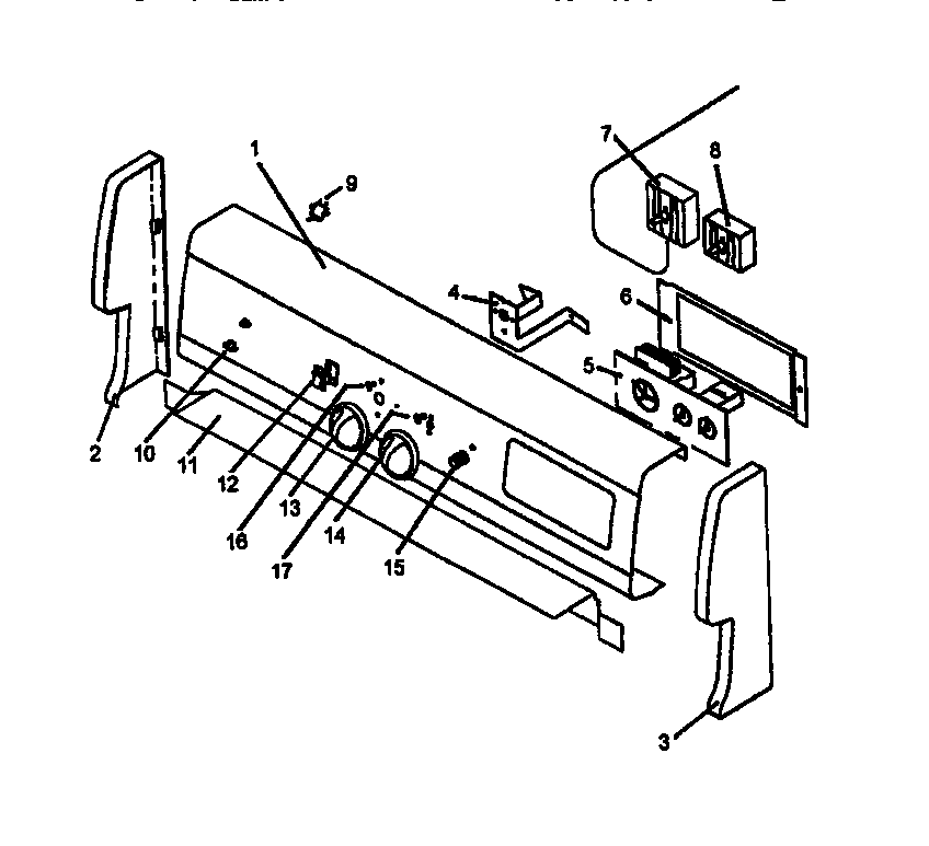 Caloric RSF3200L-P1141255N backguard diagram