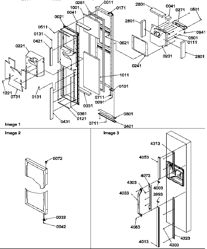 Amana SRD20TPE-P1190811WE freezer door diagram