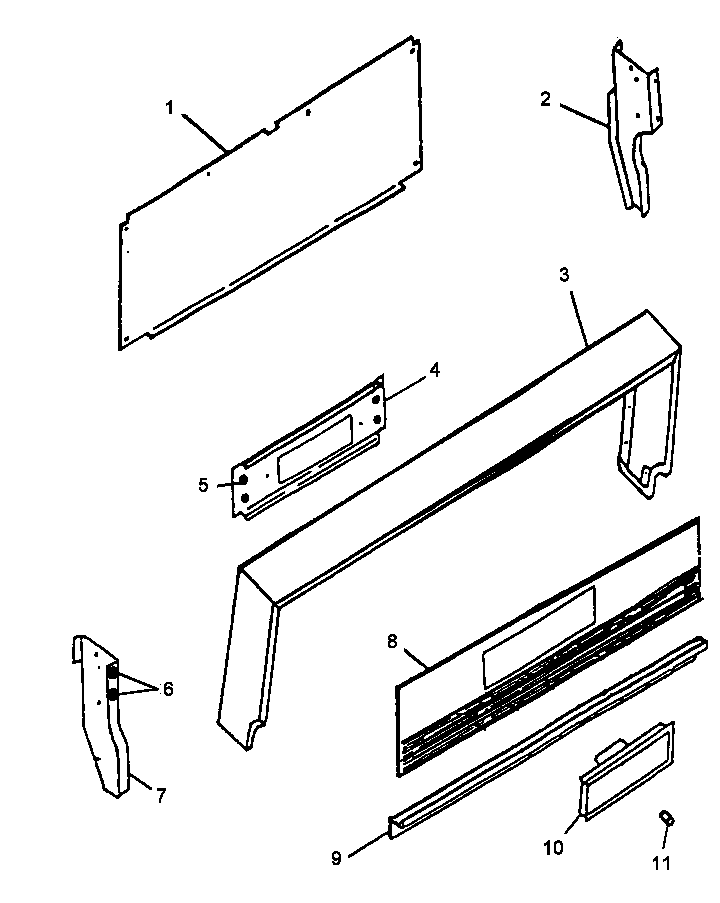 Caloric RLS669UL/P1142168NL backguard diagram
