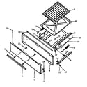 Caloric RLS669UL/P1142966NL broiler drawer-after march 1,1992(date code 9203) diagram