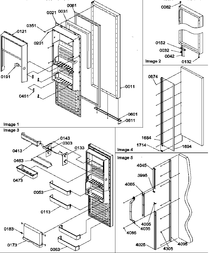 Amana SRD27TPSE-P1190313WE refrigerator door diagram