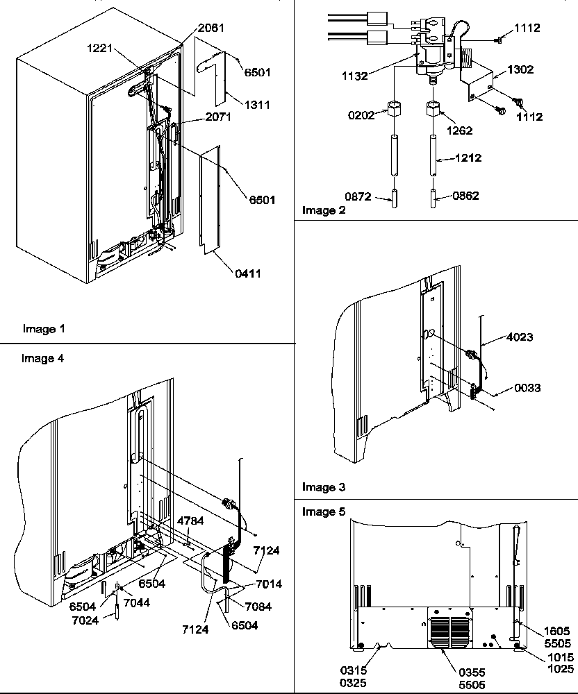 Amana SRD27TPSE-P1190313WE cabinet back diagram
