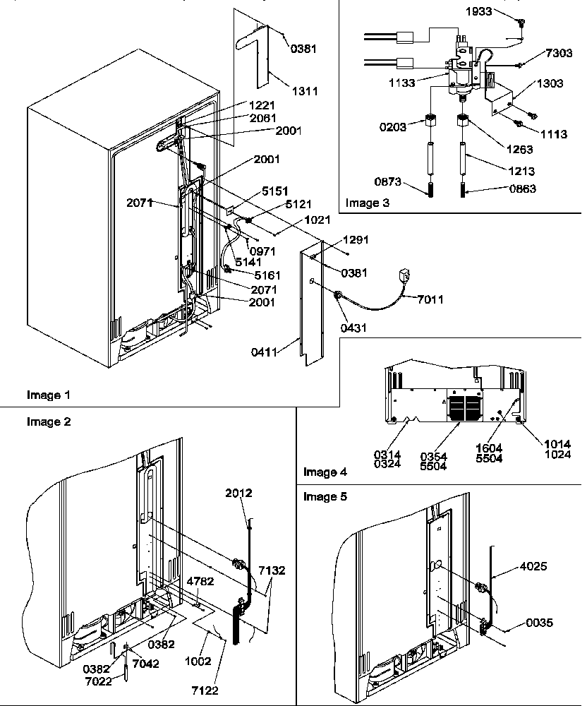 Amana SRD325S5L-P1307201WL cabinet back diagram