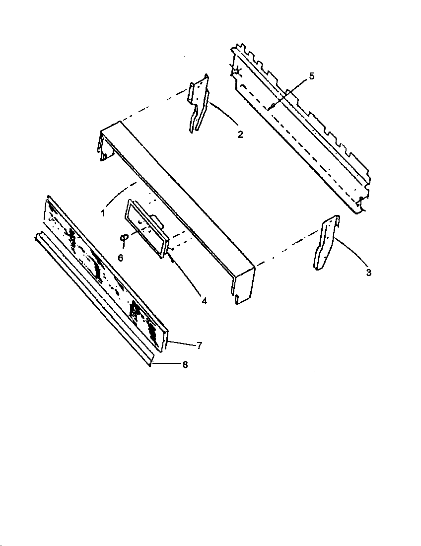 Amana EHS2672L/P1142278NL backguard diagram
