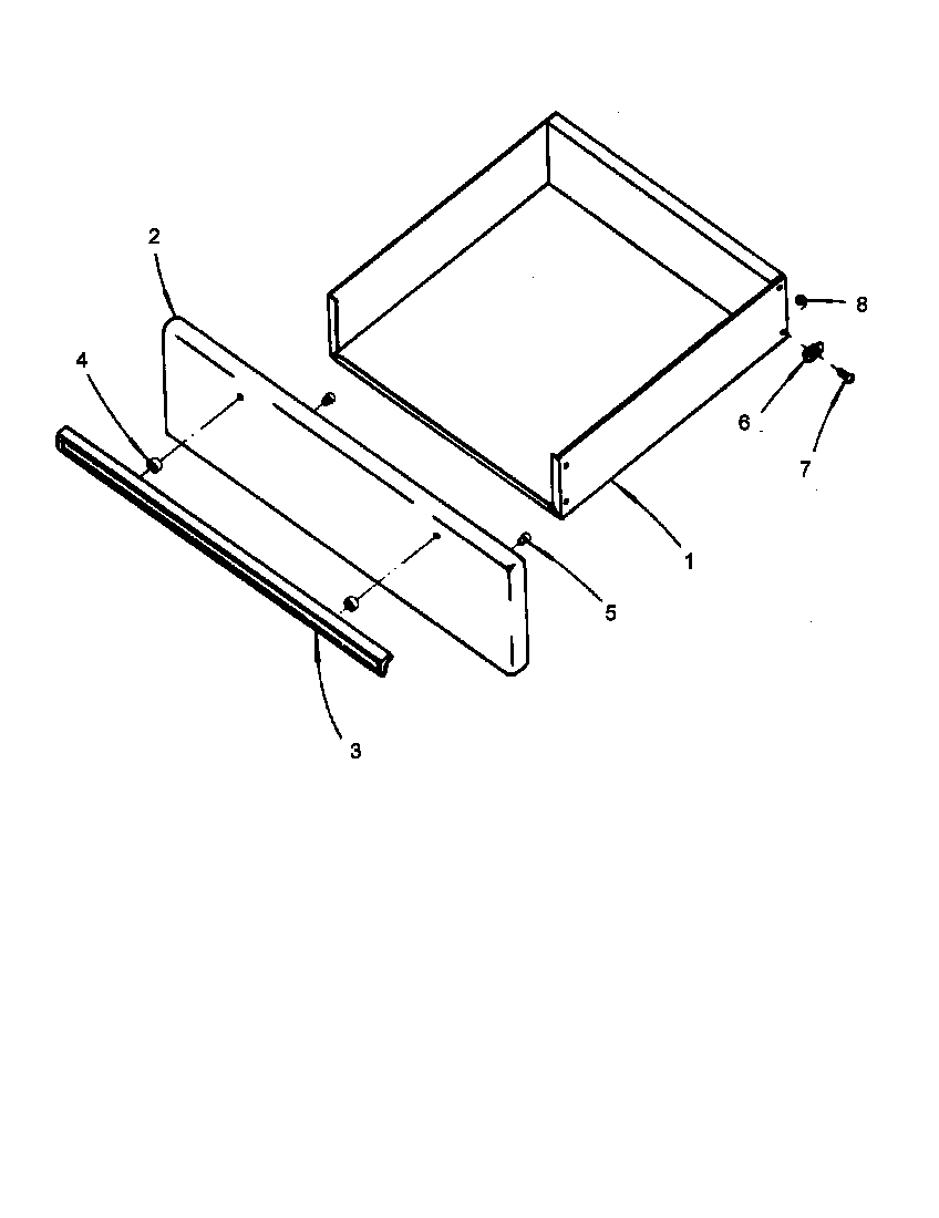 Amana EHS2672L/P1142278NL storage drawer diagram