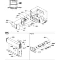 Amana ATS518SW-P1183714WW evaporator and fan motor assemblies diagram