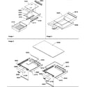 Amana ATS518SW-P1183714WW shelving assemblies diagram