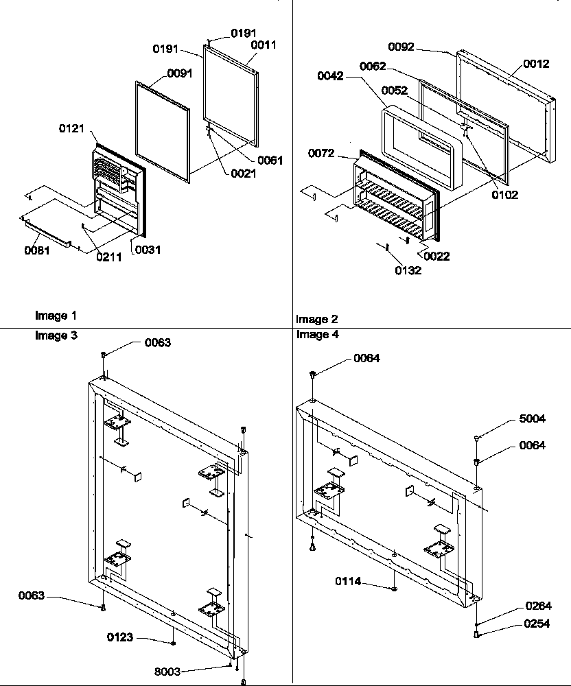 Amana ATS518SW-P1183713WW door assemblies diagram