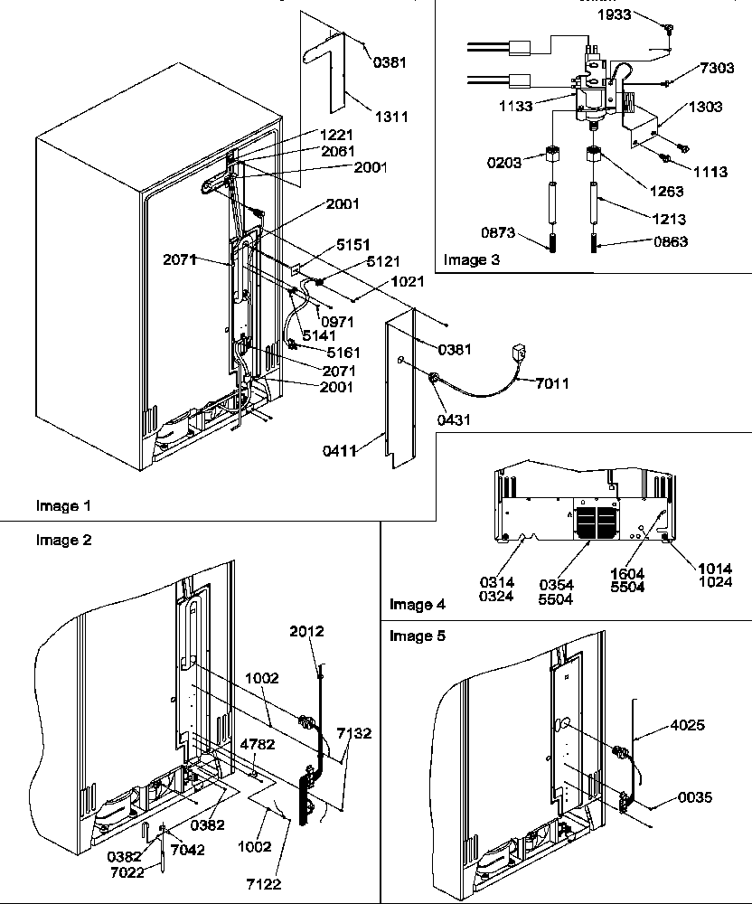 Amana SRD327S3L-P1307102WL cabinet back diagram