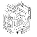 Caloric EHN3892L/P1143208NL cabinet diagram