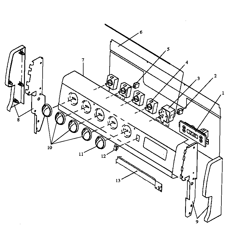 Caloric EHN3302W/P1142476NW backguard, ehn380/389 (ehn3802l/p1143207nl) (ehn3802w/p1143207nw) (ehn3892l/p1143208nl) diagram