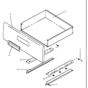 Caloric EHN3892L/P1143208NL storage drawer diagram