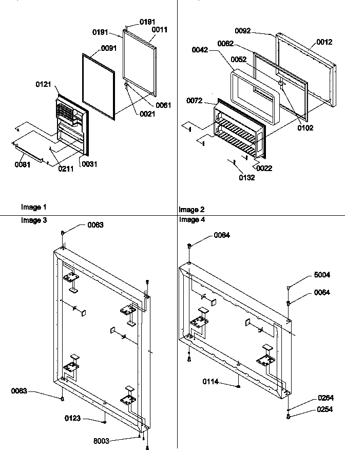 Amana TR518ITAL-P1183712WL door assemblies diagram