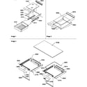 Amana TW518SL-P1180807WL shelving assemblies diagram