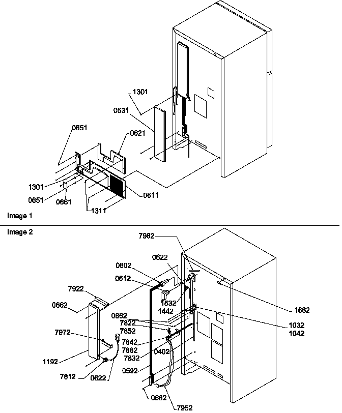 Amana TR518ITVW-P1180808WW cabinet back diagram