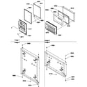 Amana TW518SL-P1180807WL door assemblies diagram