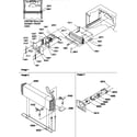 Amana TR522SL-P1182704WL evaporator and fan motor assemblies diagram
