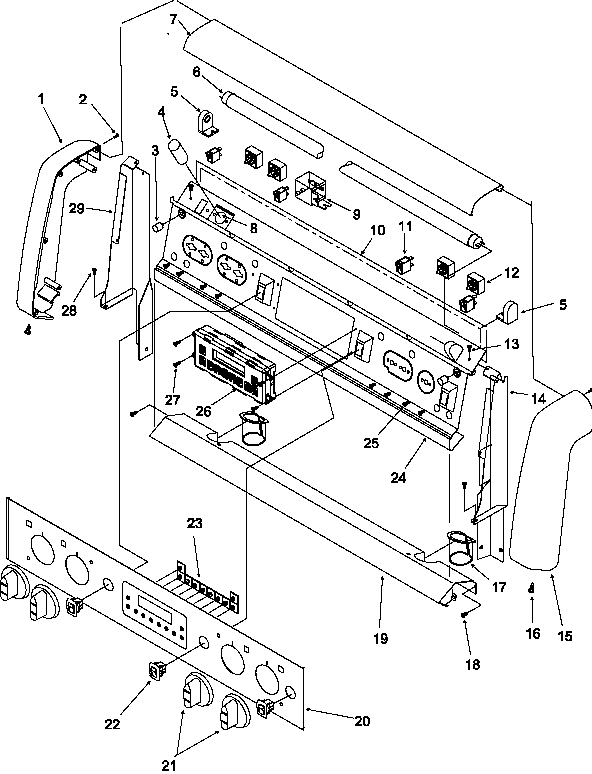 Amana ART6610E-P1143425NE backguard diagram