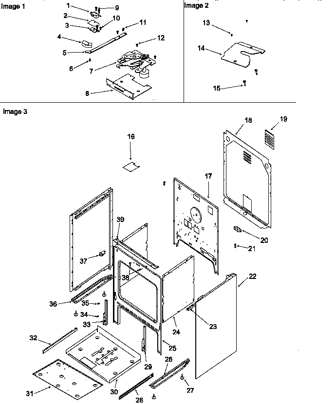 Amana ART6110W/P1142692NW cabinet diagram