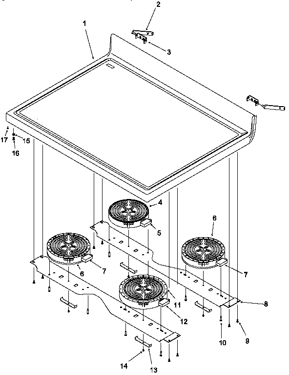 Amana ART6110W/P1142692NW main top diagram